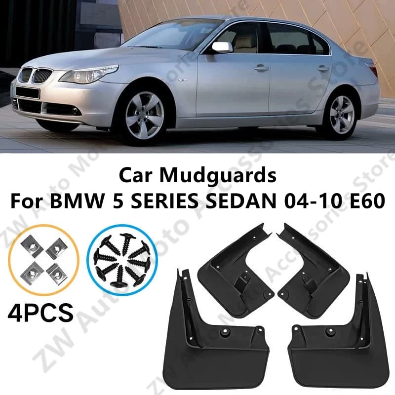 Car Mudguards For BMW 5 SERIES SEDAN 04-10 E60 Mud Guards Fender Flare Mudflaps Exterior Parts Auto Accessories Refit
