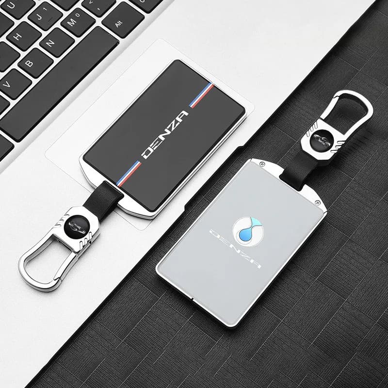 Zinc Alloy Car Key Case for Denza D9 N7 N8 X 2023 2024 2025 NFC Card  Remote Cover Shell Keychain Housing Holder Fob Accessories