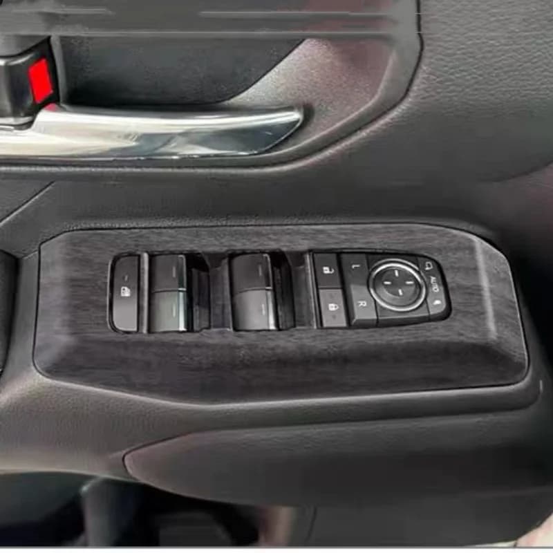 LHD For Toyota Land Cruiser 250 2024 Windows Control Panel Decoration Protective Sticker Prado LC250 Interior Accessories Tuning
