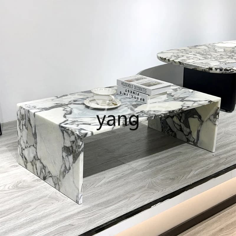 XZ Nordic wabi-sabi minimalist natural marble living room creative art small coffee table coffee table