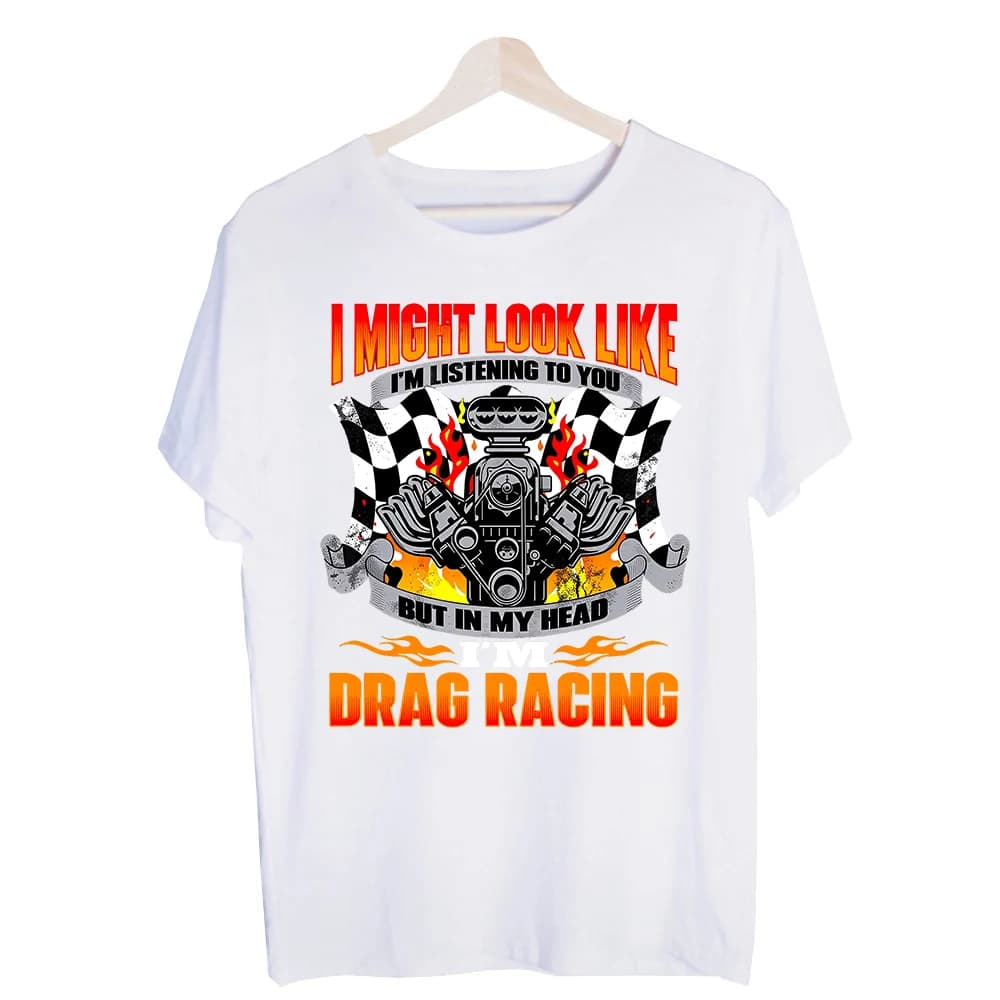 Men's Engine and Flame Slogan Graphic Tee, Short Sleeve Crew Neck T-Shirt for Casual Streetwear and Car Enthusiast Outfits