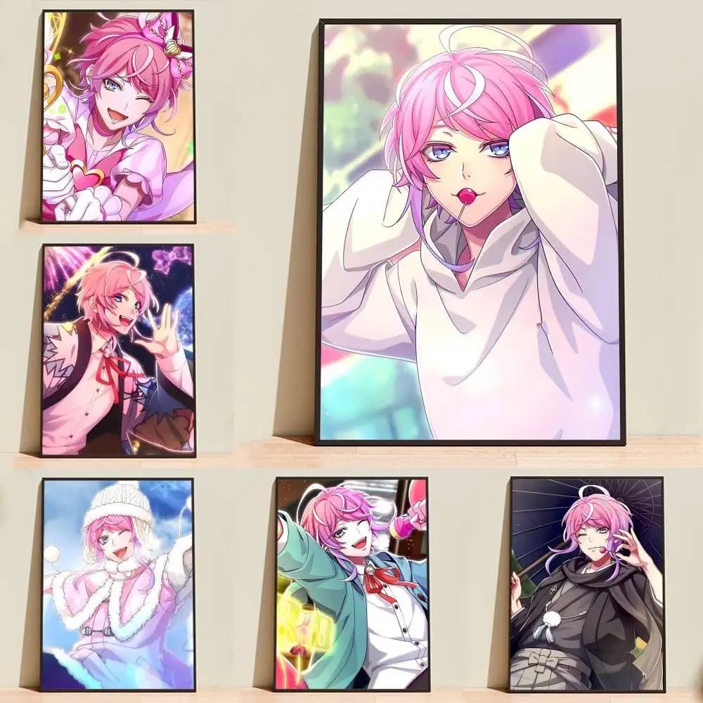 Lollipop Amemura Ramuda easy-R Poster Self-adhesive Waterproof Paper Sticker Coffee House Bar Room Wall Decor