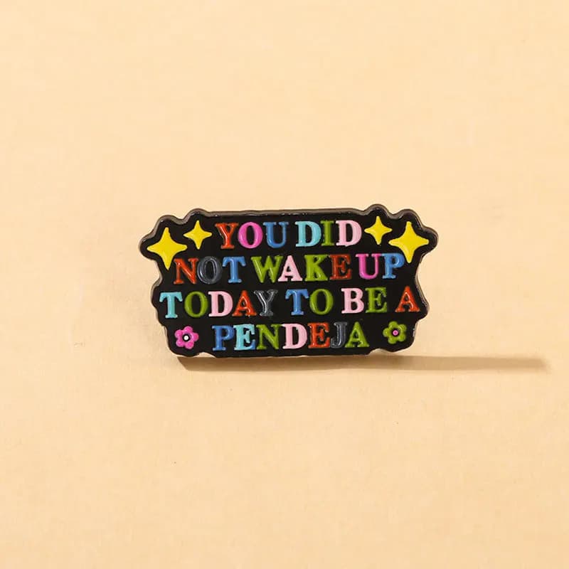 Unisex Creative Letter Brooch Alloy Drop Oil Enamel Badge Pin Accessory for DIY Clothes Bags Shoes Hat Scarf T-shirt Jeans