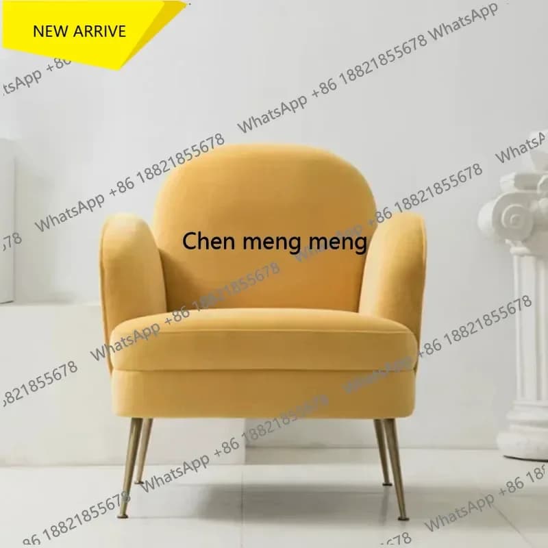 Bedroom Yellow Chair Luxury Fabric Small Space Beaty Chair Nordic Style Sillones Para Sala De Estar Living Room Furniture