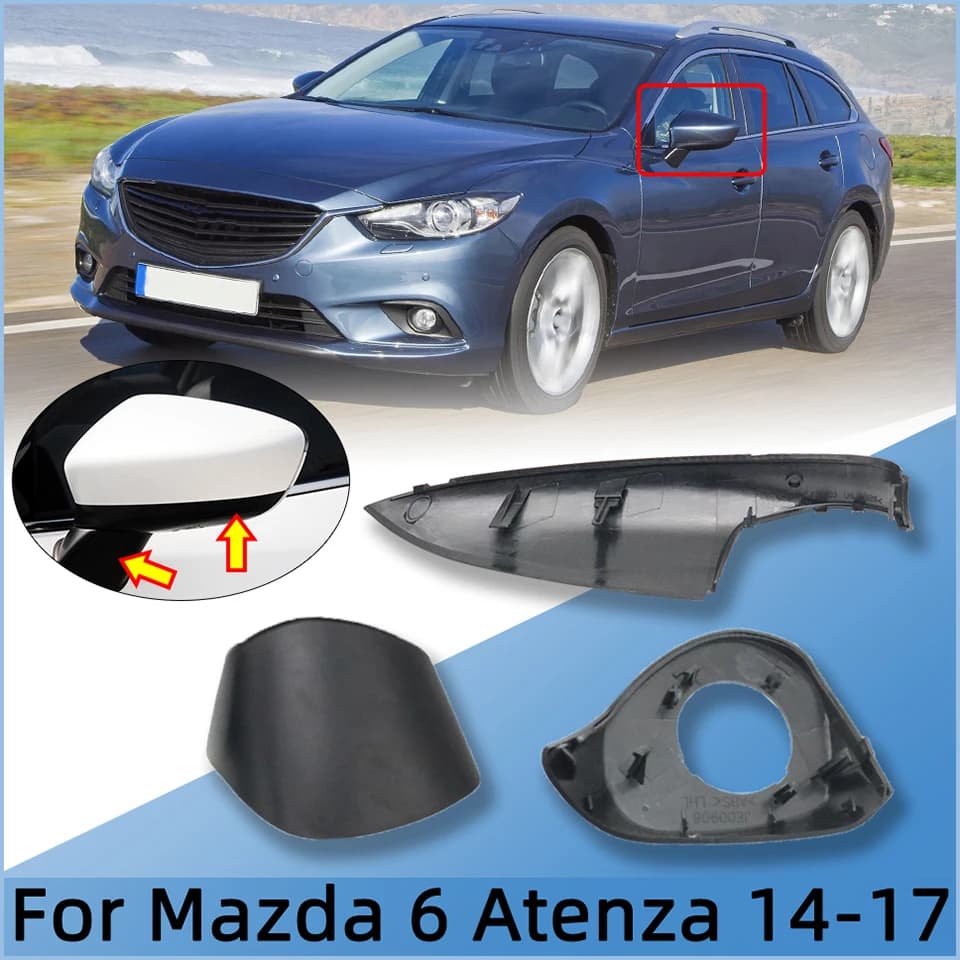 External Rearview Mirror Lower Cover For Mazda 6 GJ Atenza 2014 2015 2016 2017 Wing Side Outer Mirror Lower Shell Cap