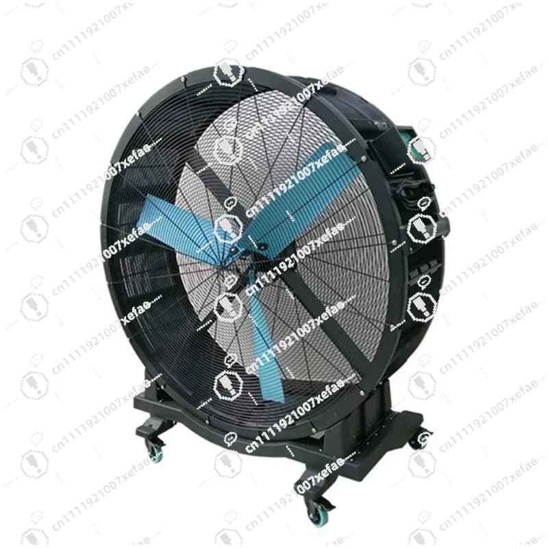 1.5 meters large floor vertical fan 4.9 feet large air volume Industrial drum fan with wheels