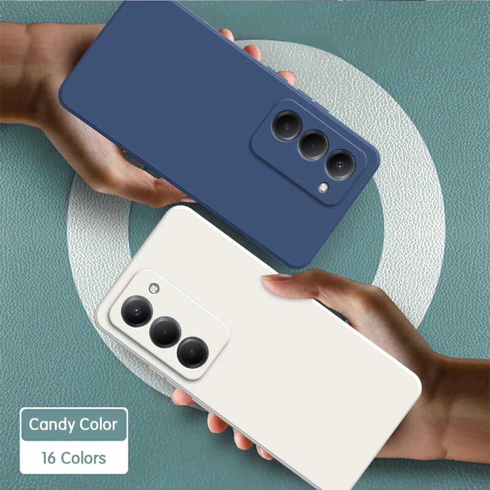 Soft Silicone Phone Case for Redmi 15 4G 5G 169mm 171mm Funda Solid Color Basic Shockproof Soft Original High Qualtiy Back Cover