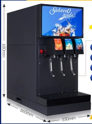 Hot Sales Cola machine, commercial carbonated beverage machine, self-service catering, three valve, four valve, five valve cold