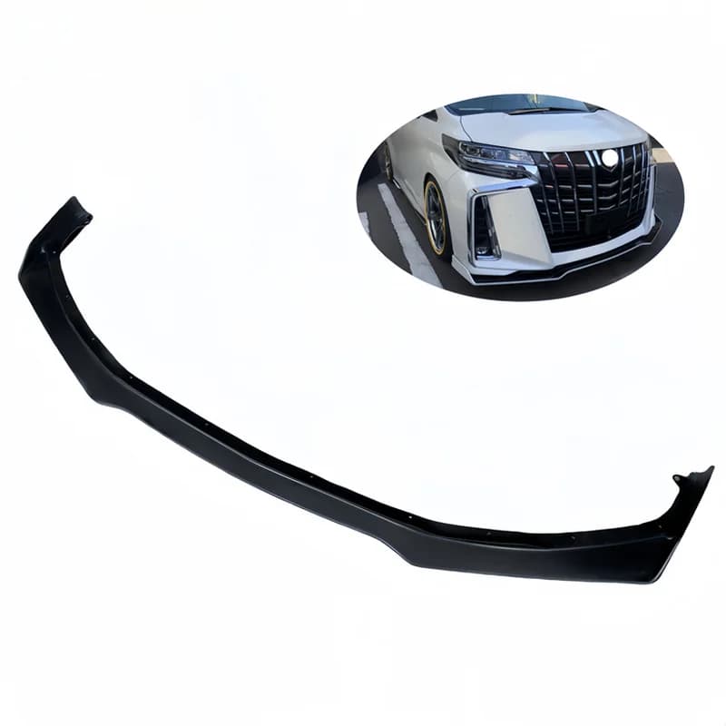 High Quality KUH-L Style Front Lip Lower Spoiler Fit Alphard 30 35 Series SC Bumper Shovel Body Kit Auto Styling Parts