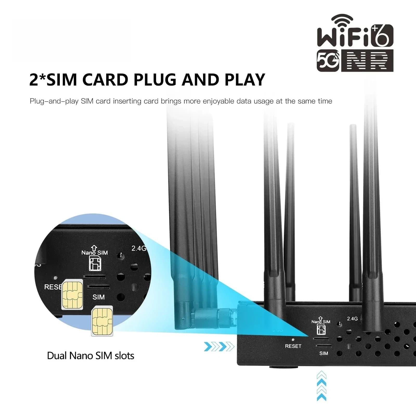 Gold Sellersdx75 chip KuWFi dual band 3000bps all support interior Enrutador 5g wifi6 100 users 5g cpe wifi router with s