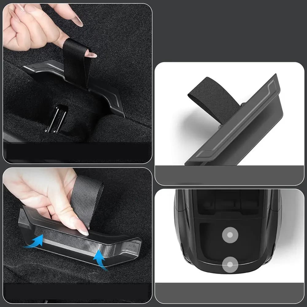For Tesla Model Y Juniper 2025 2026 Rear Trunk Cover Tail Box Open Handle Rope Pull Strap Draw String interior Accessories