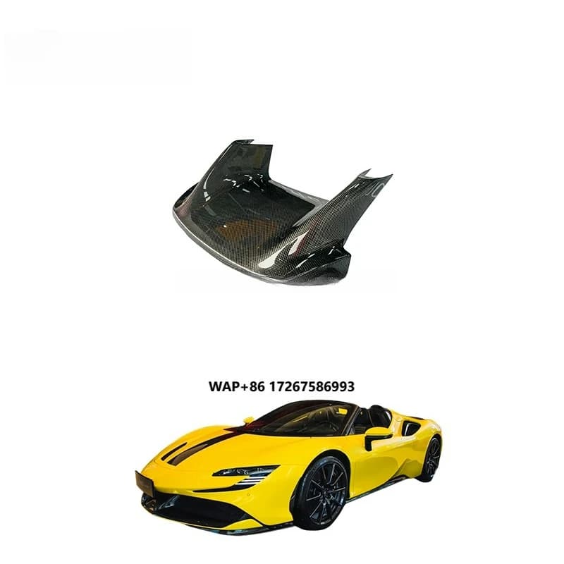 OEM Style 3K Twill Gloss Black Carbon Fiber Body Kits Front Bumper Air Intake Fitment with Polished Finish for SF 90