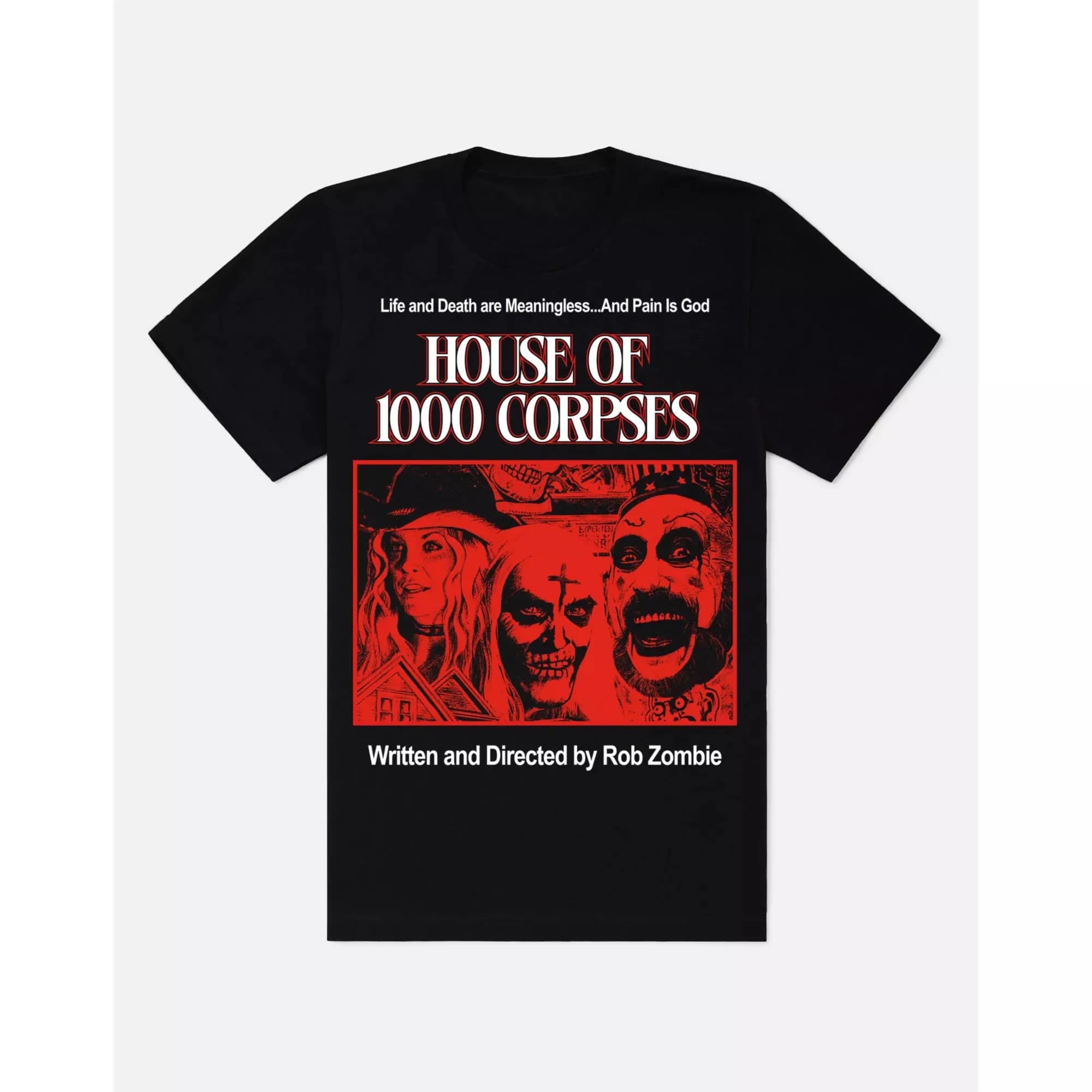 0422 Retro Horror Movie House of 1000 corpses Scary Halloween Gift t shirt Rob zombie Captain spaulding Graphic clothes S-6xl