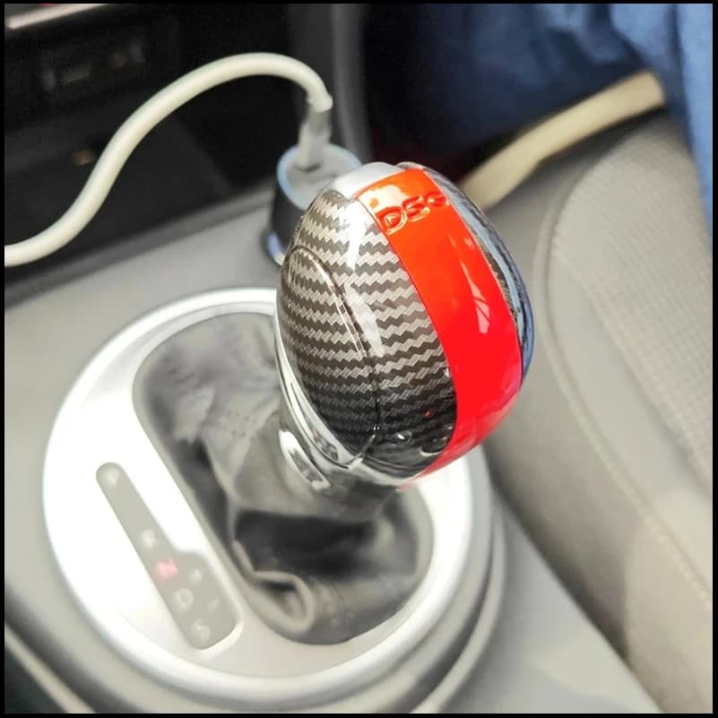 Car Styling For VW Golf 6 7 7.5 GTI Passat B7 B8 Jetta MK6 Tiguan MK2 AT Gear Shift Knob Cover Cap Trim Strips Auto Accessories