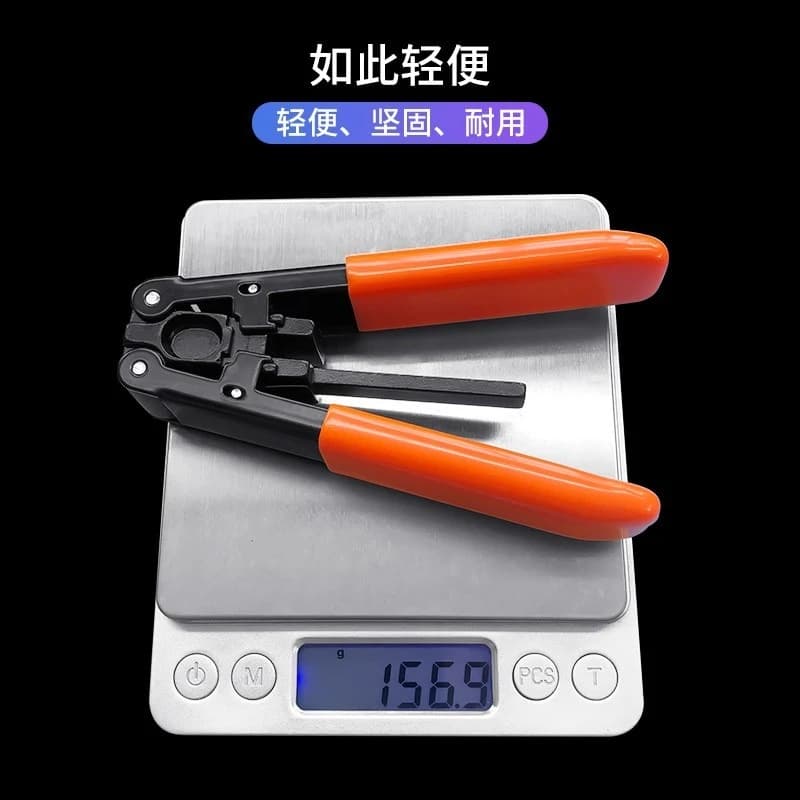 FTTH Fiber Optic Splicing Tool Kit, Drop Cable Stripper 3-Hole Stripper & Fiber Cleaver for Cold Fusion Splicing