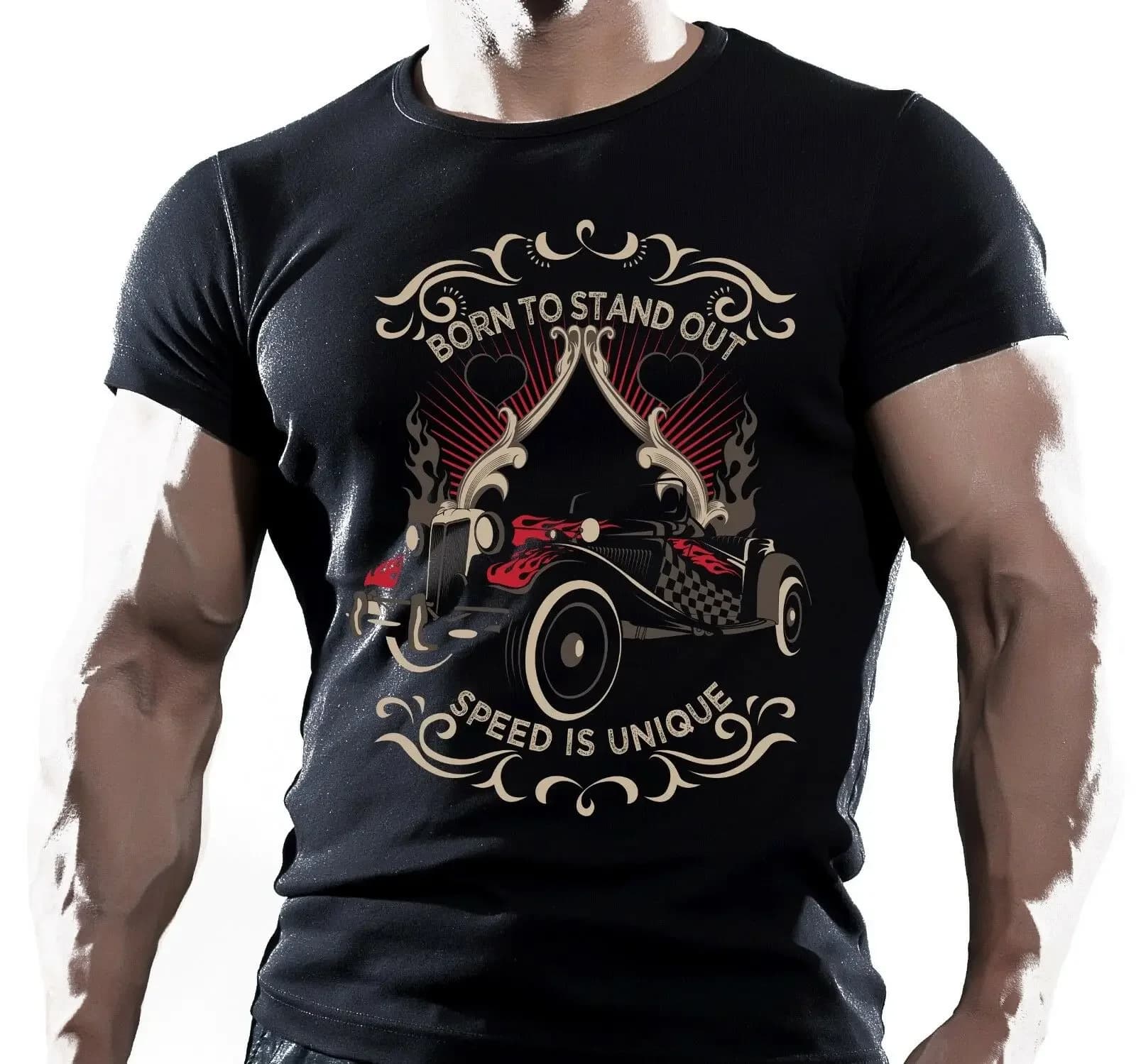 Born To Stand Out. Gas Engine Garage Muscle Car T-Shirt. Summer Cotton O-Neck Short Sleeve Mens T Shirt New S-3XL