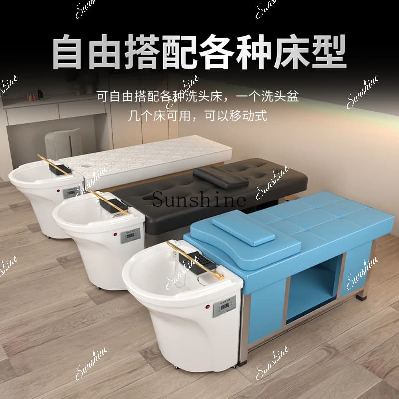 No water connection, movable head treatment basin, hair care center water circulation water storage 60L  TF