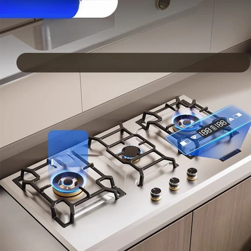 Gas stove household table embedded natural liquefied gas stainless steel