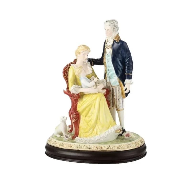 Creative European ornament European lace porcelain doll character jewelry handmade luxury