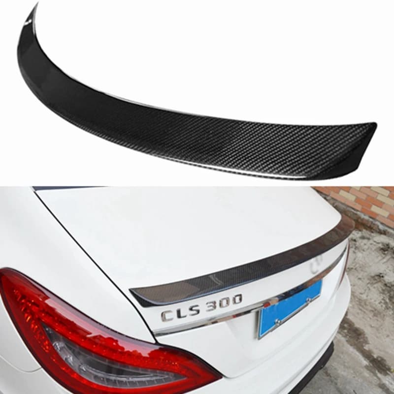 FOR Mercedes-Benz CLS C218 W218 AMG Style Carbon Fiber Rear Spoiler Trunk Wing 2011-2019 FRP Forged carbon