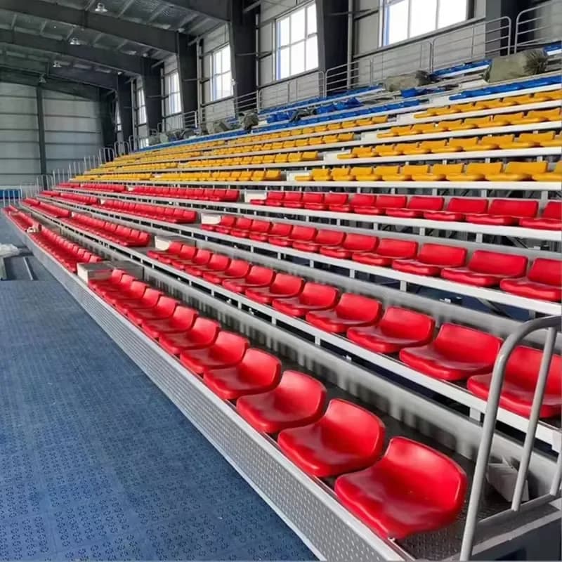 Custom Aluminum Telescopic School Plastic Stadium Football Seats and Telescopic Bleachers Stadium Seats