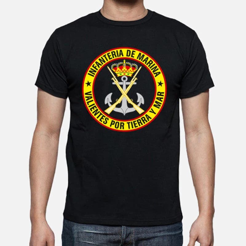 Infanteria De Marina Española. Spanish Marine Corps T-Shirt. Premium Cotton Short Sleeve O-Neck Mens T Shirt New S-3XL
