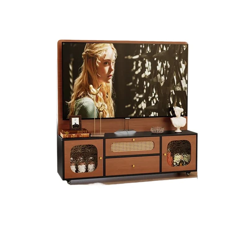 CX solid wood TV cabinet living room floor storage locker modern simplicity