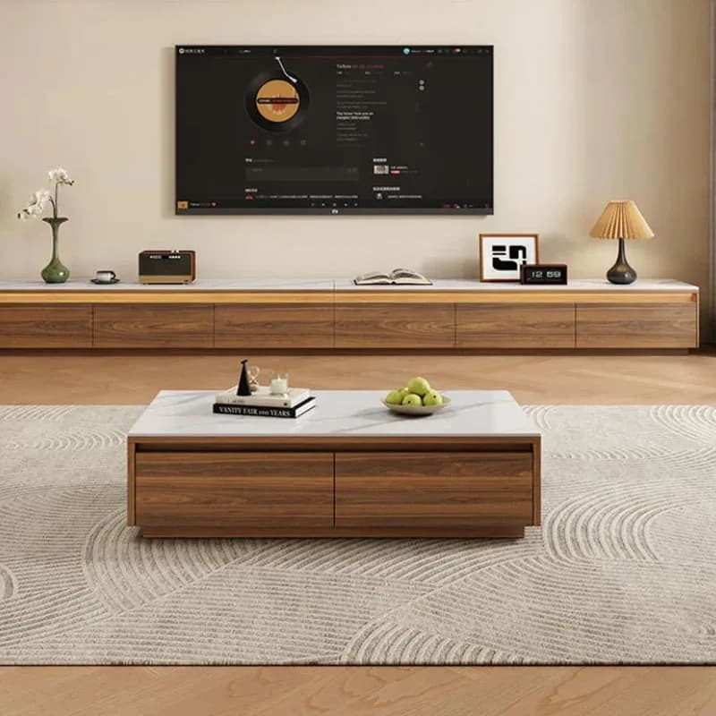 Light Space Saving Coffee Table American Collectable Center Table Minimalist European Tavolino Salotto Living Room Furniture