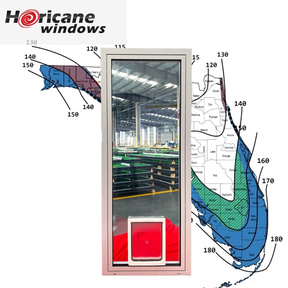 Superhouse Hurricane System Aluminium Door Whole House Customization Impact Doors&Windows Hurricane Window with NOA NFRC AS2047