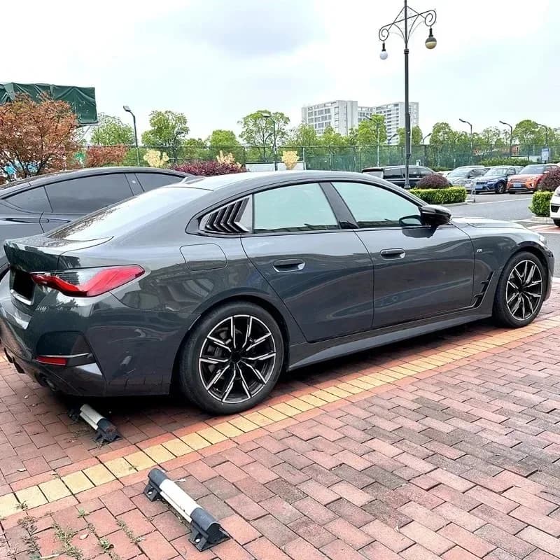For BMW 4 Series G26 2020-2024 ABS Car Rear Side Window Rear Triangle Window Spoiler Louver Trim Exterior Accessories