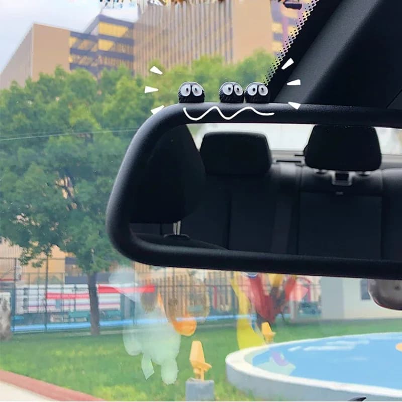 Small Briquette Car Ornaments Car Accessories Cute Car Center Console Rearview Mirror Decorative Supplies Daquan Air Outlet.