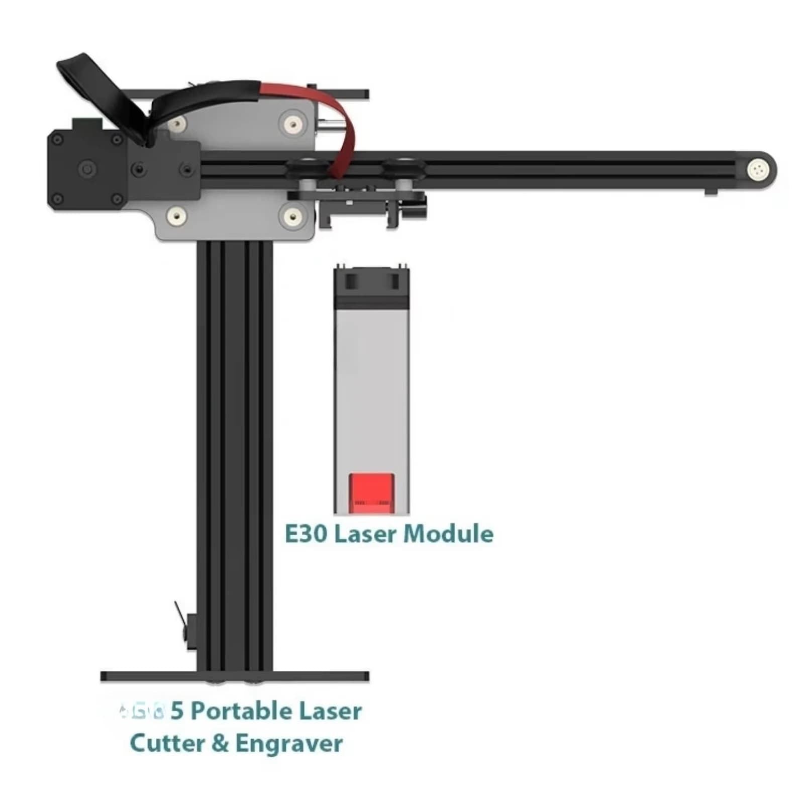 5 E30 Mini Laser Engraving & Marking Machine, Portable Laser Cutter for Wood Acrylic Stainless Steel Metal Stone Engraving