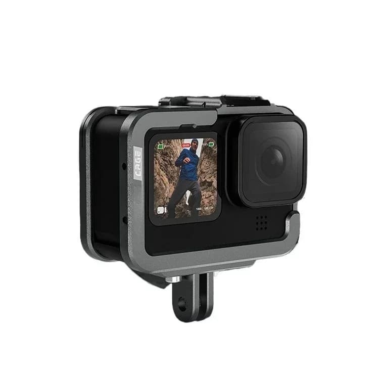 Metal rabbit cage for GoPro12/11/10/9 dog cage anti-drop frame protection frame fill light expansion