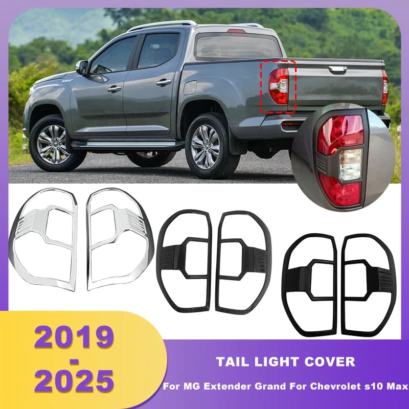 ABS Chrome Tail Light Cover For MG Extender Grand 4WD 2019 2020 Pick Up For Chevrolet s10 Max 2023 2024 2025 Tail Lamp Hoods