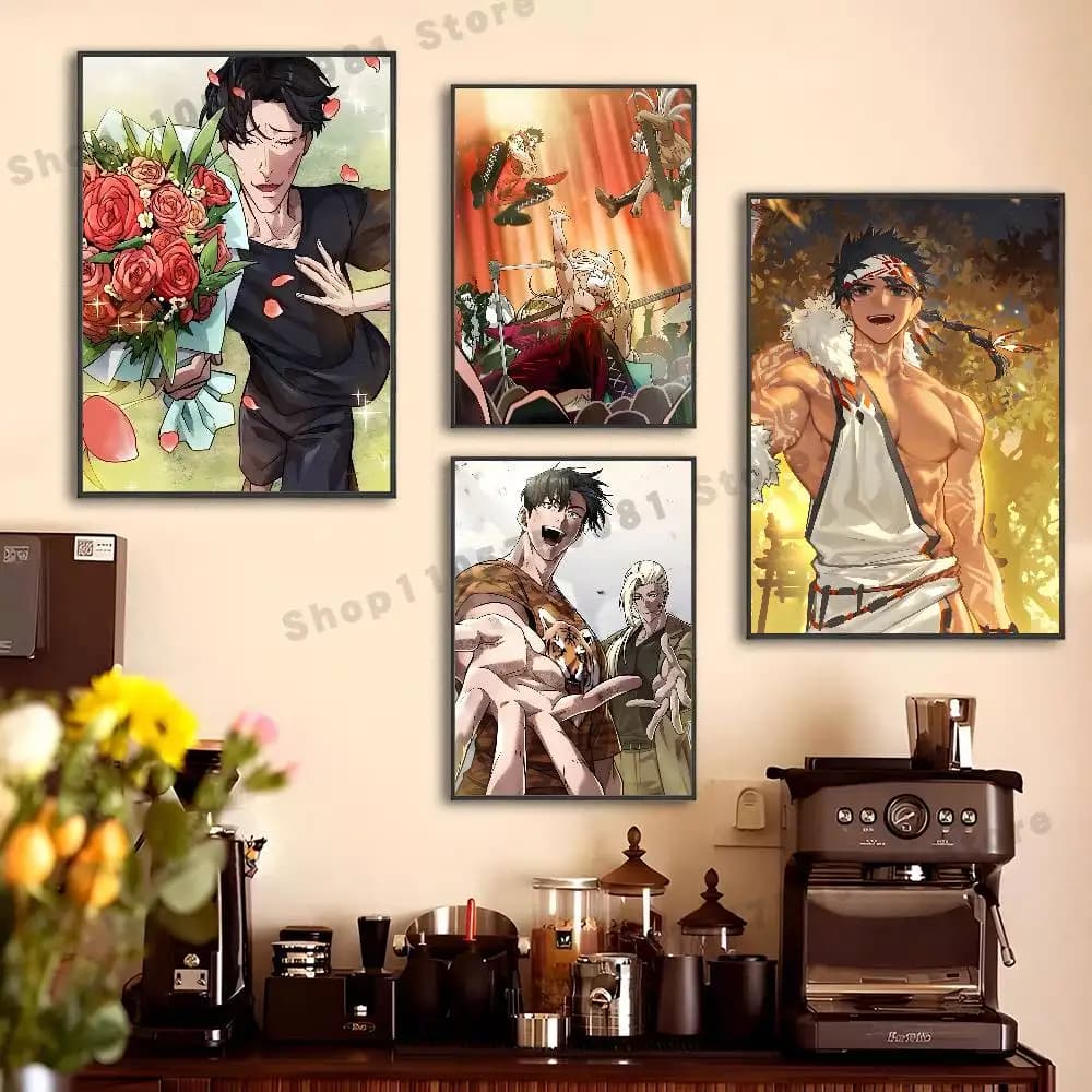 Comics AMSGIBAWL Poster Sticker Classic Art Painting for Home Bedroom Cafe Office Wall Decor