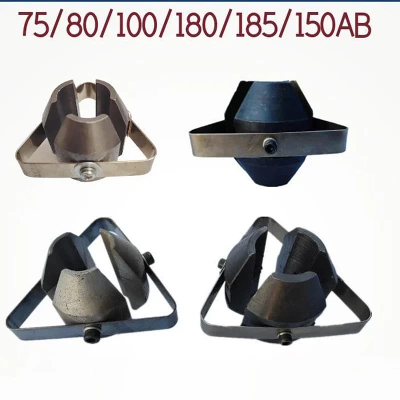 1PCS Triangle Clutch Connector Lock Core Clamping Block for Pipe Dredging Machine Sewer Dredging Tool Compatible with 75/80/100