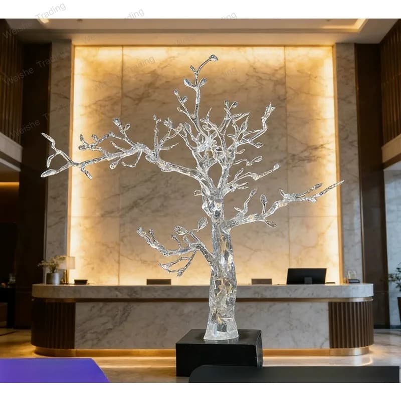 Transparent Tree Welcome Pine Hotel Lobby Sales Office Living Room Entrance Wall Hanging