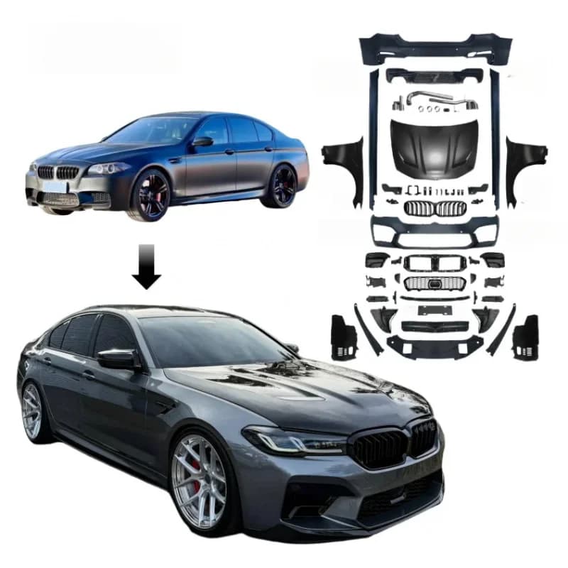 Factory Sale for  5series Body Kit F10 F18 2010-2017 Upgrade to G30 M5 CS 2023 Style Hood Fender Easy Install