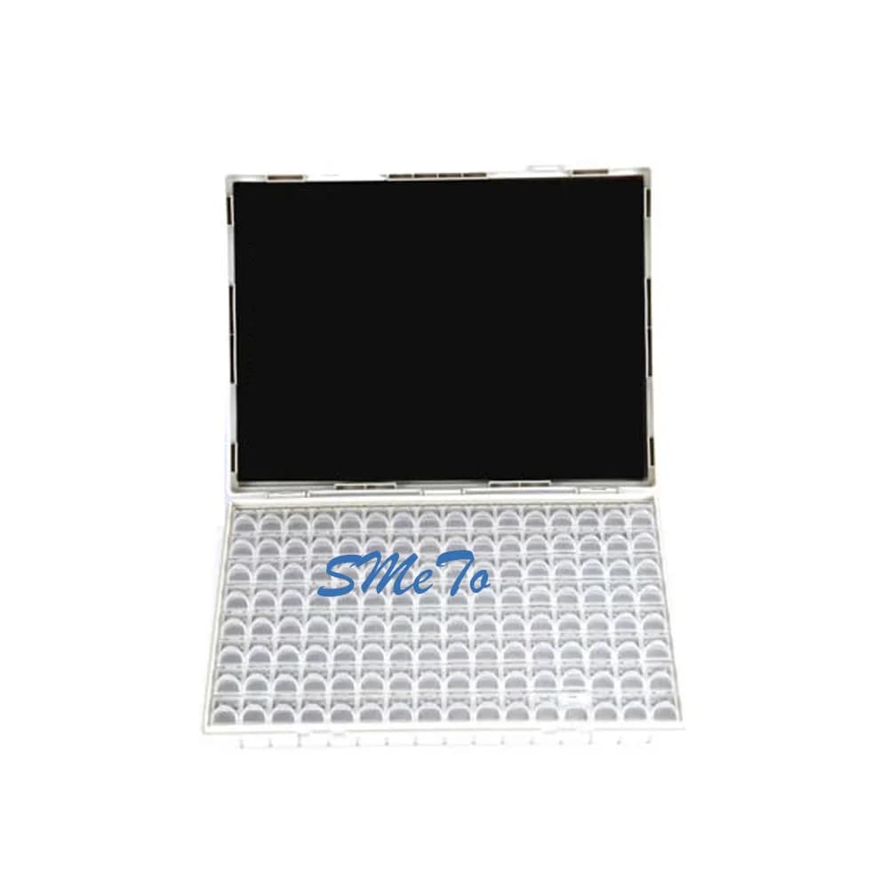 128-Grid SMT SMD Component Storage Box Plastic Parts Organizer Case for Electronic Components Sample Box Small Parts Kit