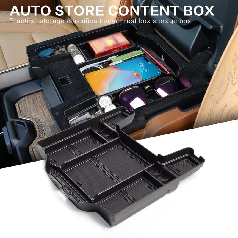 For 19-25 Dodge Ram armrest box, storage box, central control, automotive accessories, special modification parts