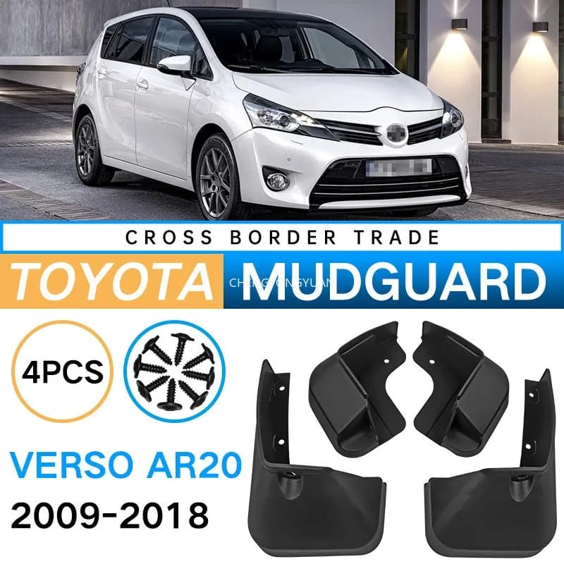 For Toyota Verso AR20 2009-2018 Mudguards Splash Guards Front Rear Wheels Fender Car Accessories 4Pcs Auto Parts