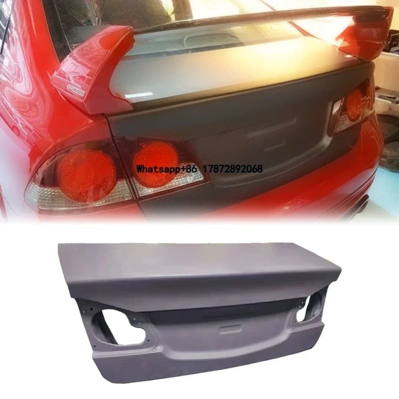 2007-2011 for Type-R FD2 OEM-Style Aftermarket Rear Trunk Lid Original Fit Design Boot Lid Body Parts