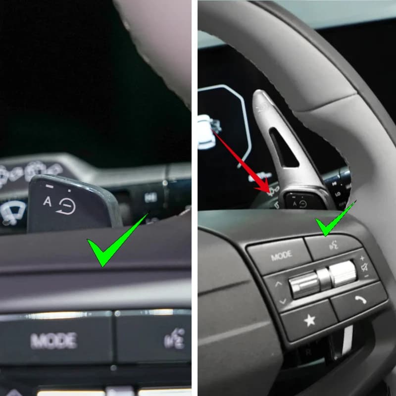 Car Steering Wheel DSG Paddle Shift Extension For Kia EV6 EV5 EV4 EV3 GT 2025 2026 Gear Cover Decorative Accessories