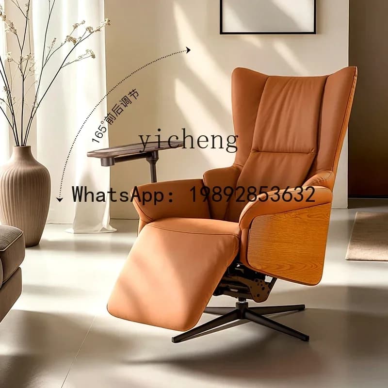 YZ single leather sofa chair electric cigar chair high-end godfather casual tiger chair