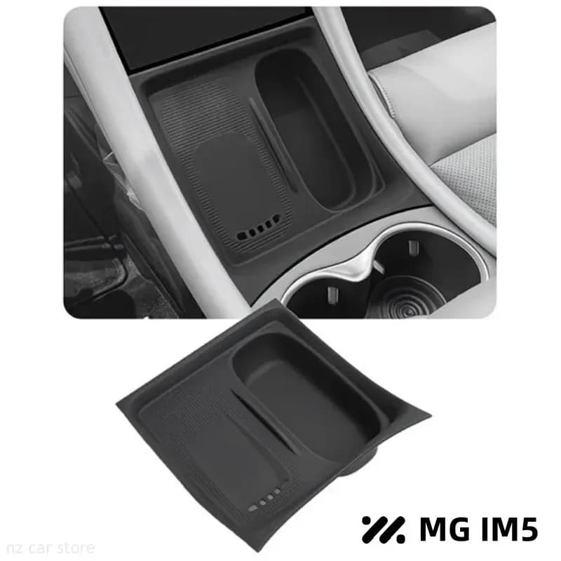 For MG IM5 IM MOTORS L6 2025 2026 Wireless Charging Silicone Pad Organizer Interior Accessories