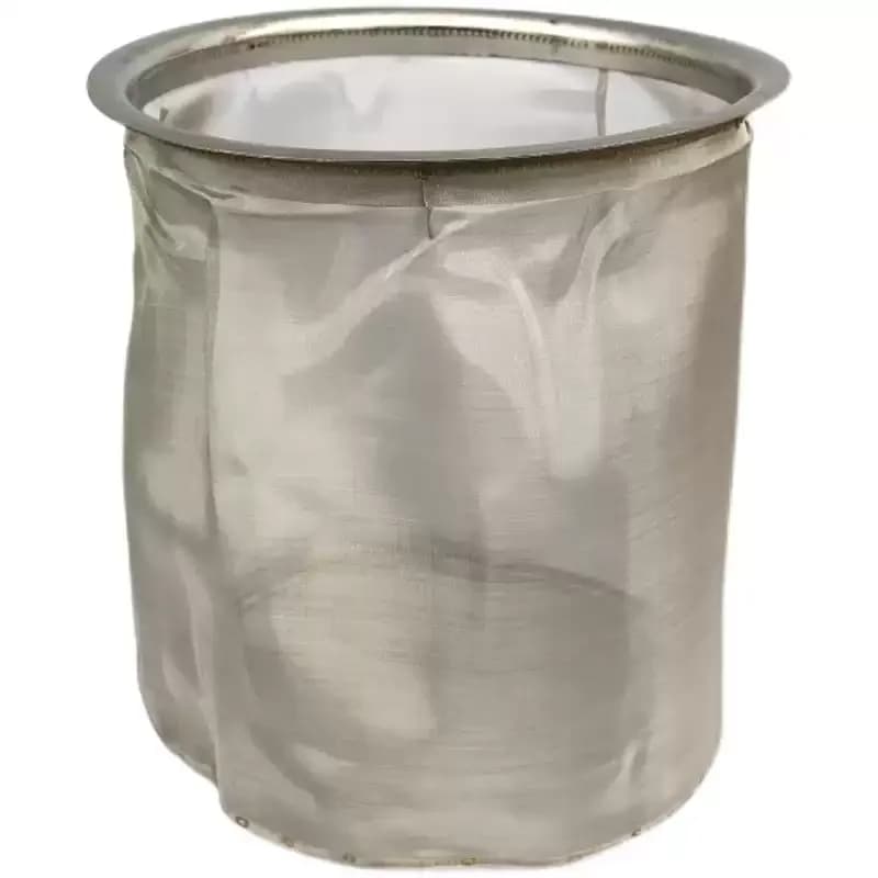 304 Stainless Steel Circular Filter Basket Double Ultra-fine Mesh Screen Outer Diameter 21.5CM Filtration Mesh Bucket Separation