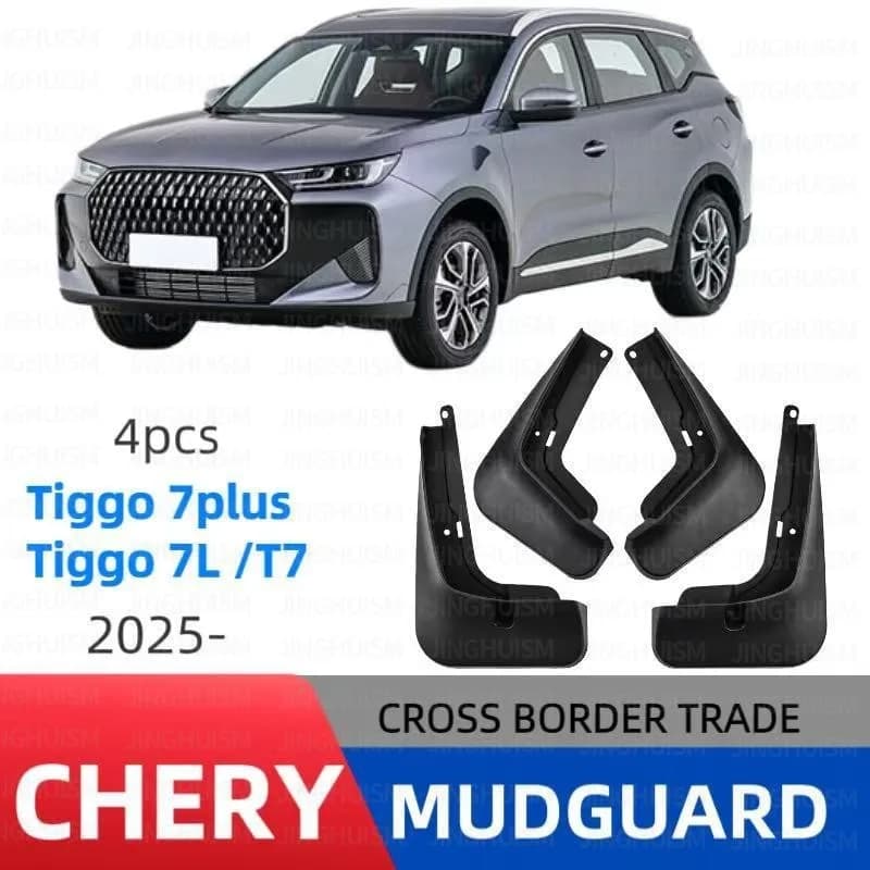 Mudguards For Chery Tiggo7 Plus Tiggo7L T7 2025 4Pcs Front Rear Mud Flaps Splash Guards Wheel Fenders Protector Car Mod Parts