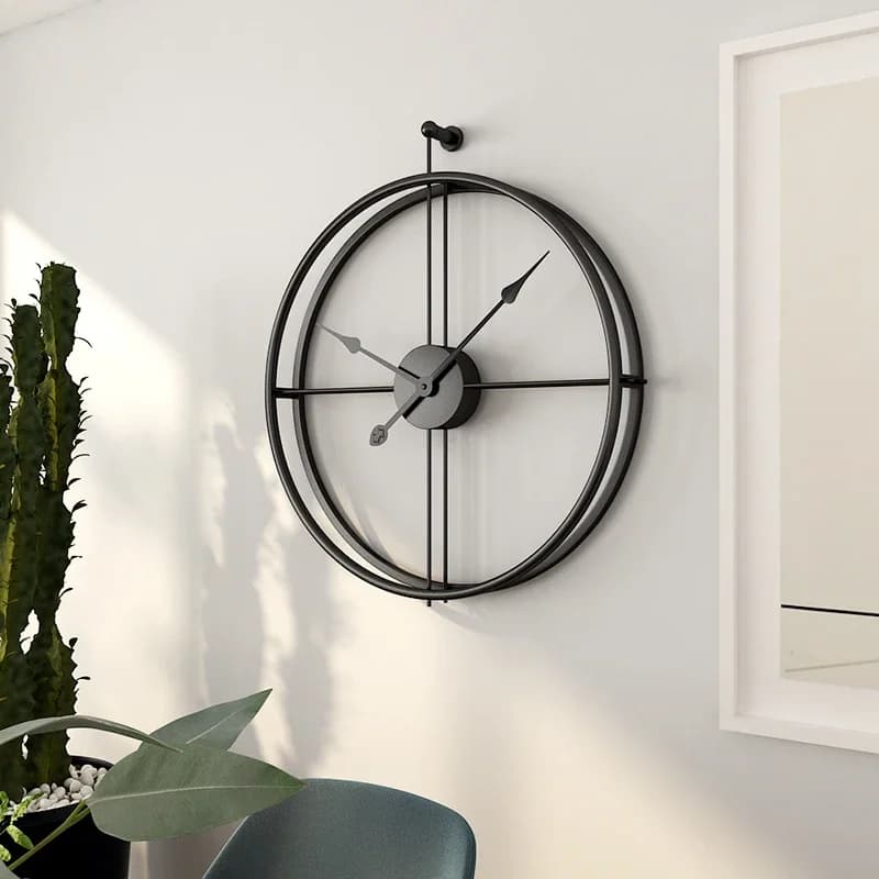 55cm Large Silent Wall Clock Modern European Style Design Home Office Decor Hanging Watch