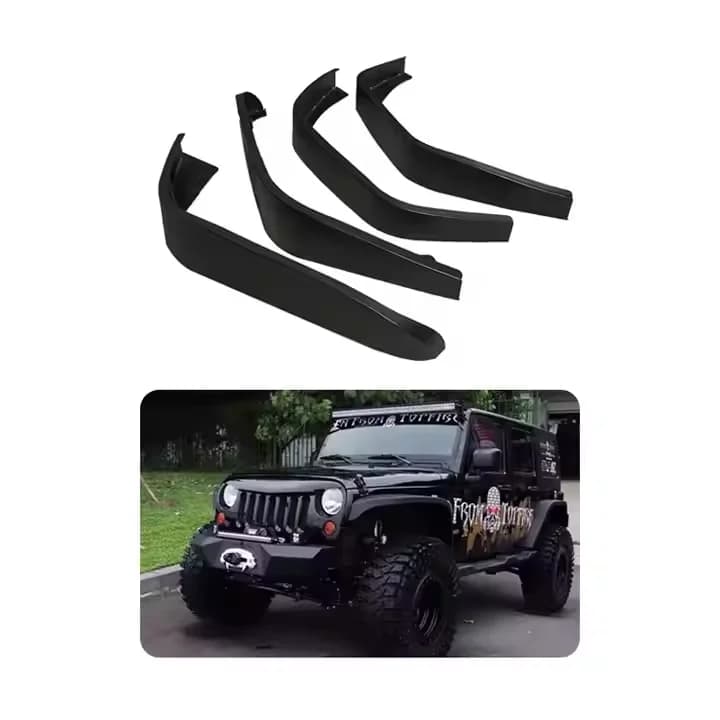Aluminum Front And Rear Avenger Fender Fit For Wrangler JK JL JT Off-Road Accessories Mudguards Splash Guard Wheel Eyebrow