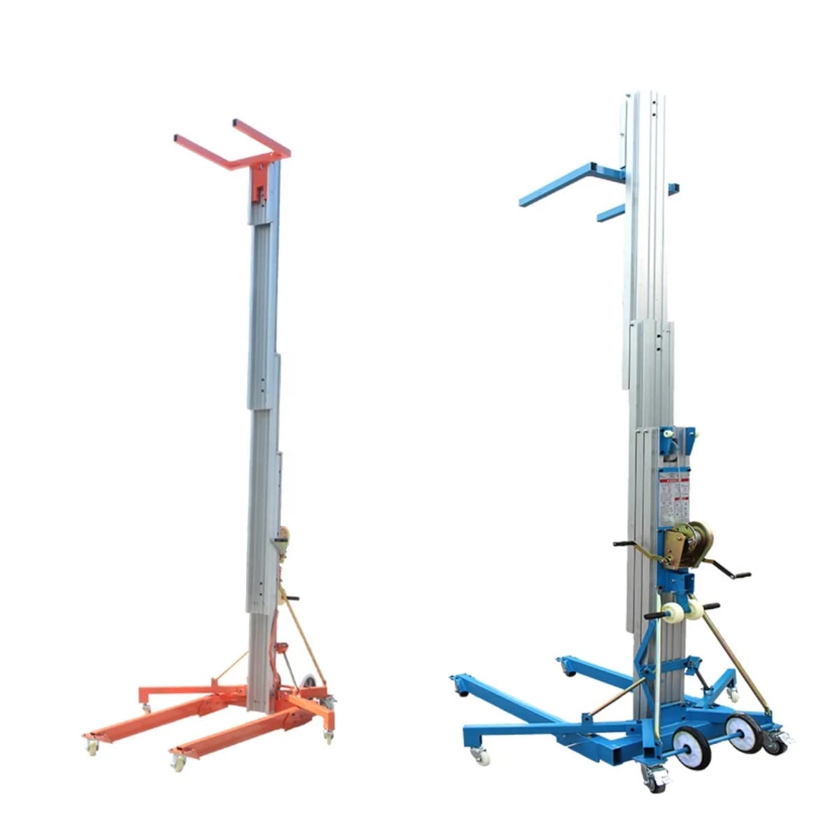 200kg - 400kg 3.5m 5m 6.5m 7.9m Portable Material Lifts Hoist Duct Aluminum Cargo Single Mast Lift for Sale